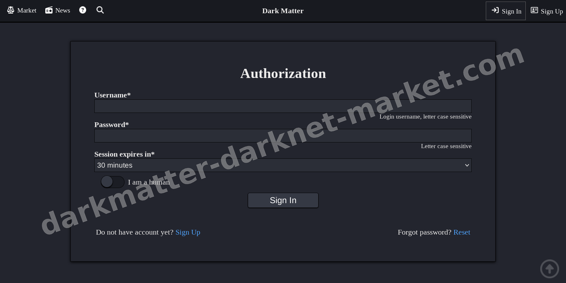 User Login Interface
