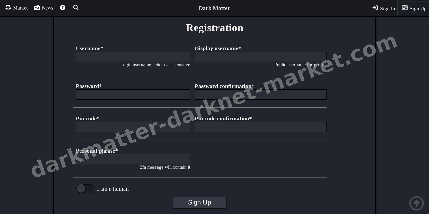 Account Registration Page